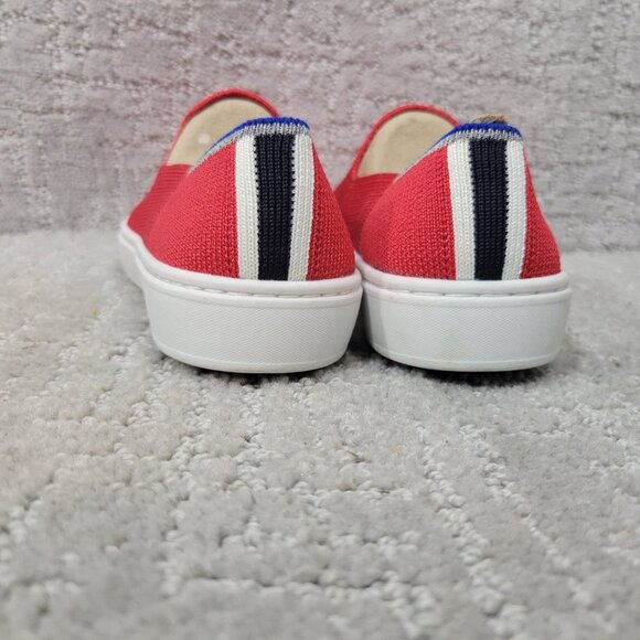 Rothy’s The Kids Sneaker Unisex US 1 Red Lollipop Round Toe Slip On Shoes - Picture 4 of 10